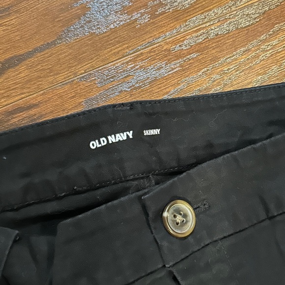 Old Navy Skinny Black Khakis - Picture 2 of 3